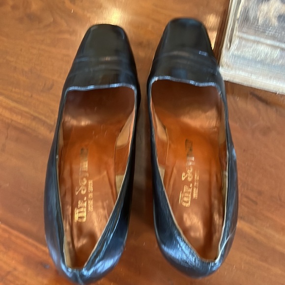 1980s Snakeskin Wedge Heel In black and Tan Stuart Weitzman - Picture 6 of 7